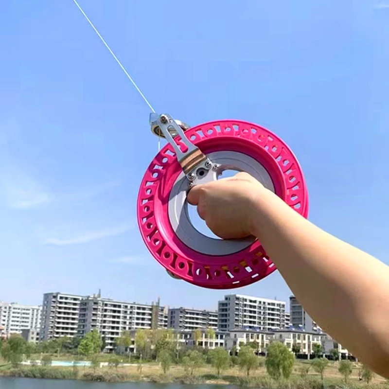 Grande roue de cerf-volant pour enfants, jouets amusants en plein air, ligne de ficelle de cerf-volant de plage, moulinet de cerf-volant en abs, livraison gratuite