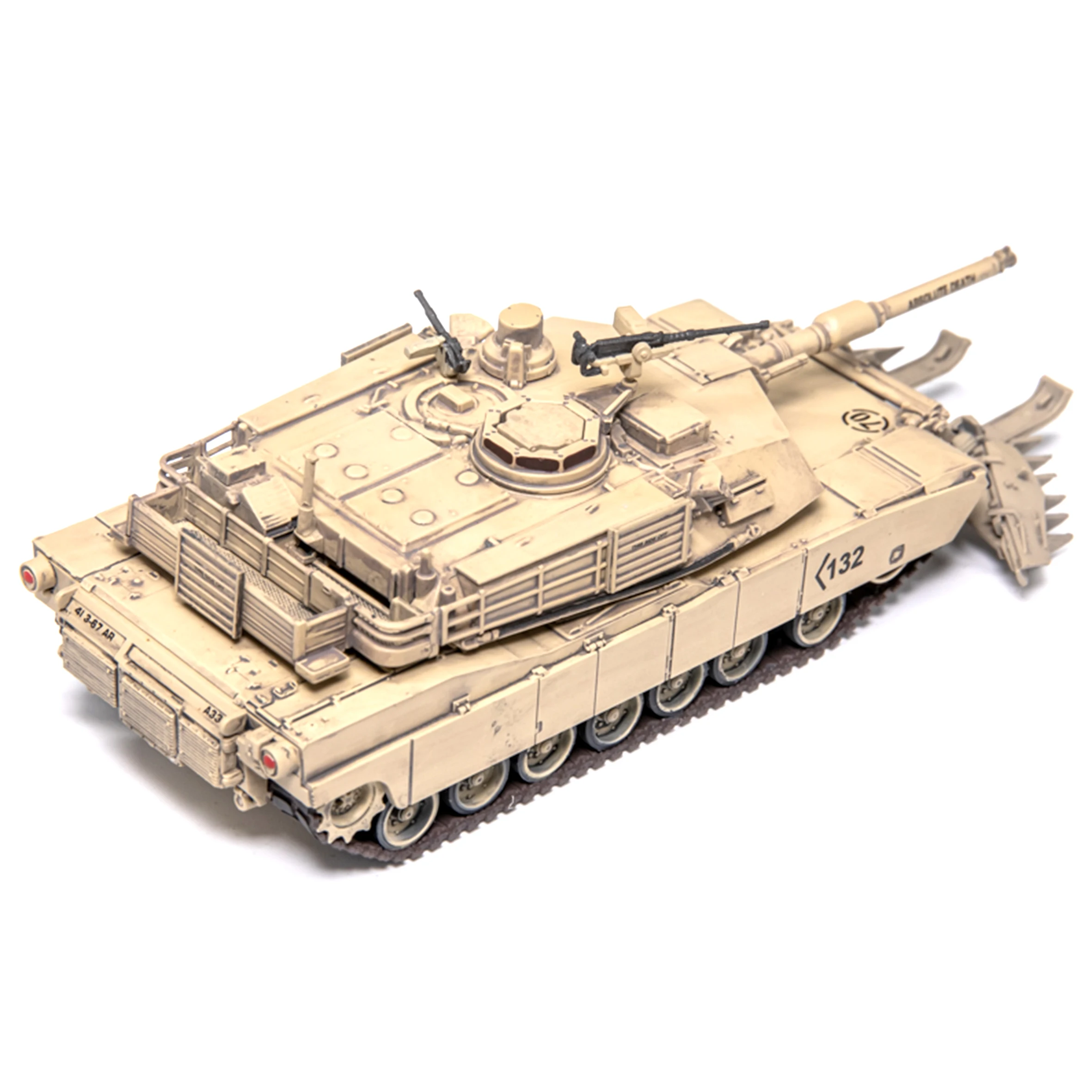 1: 72 DG63191 US M1A2 SEP Main Battle Tank Model (with Minesweeper) Finished product collection model