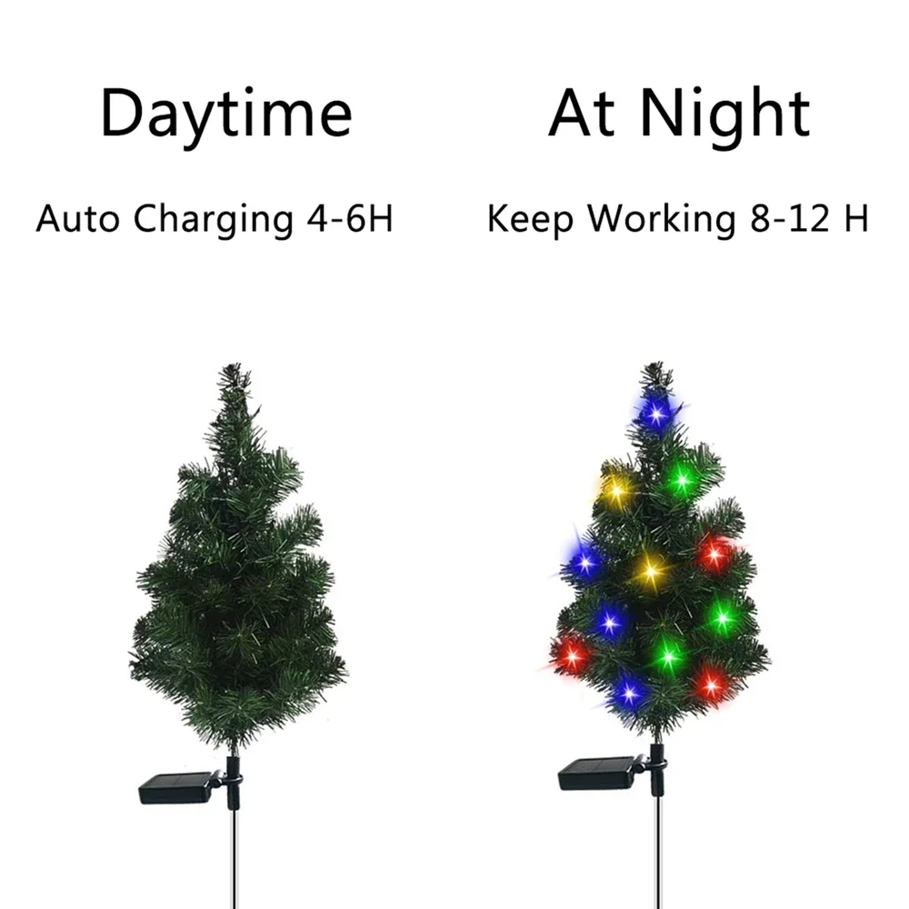 2 шт., Рождественская елка на солнечной батарее, 20 шт.