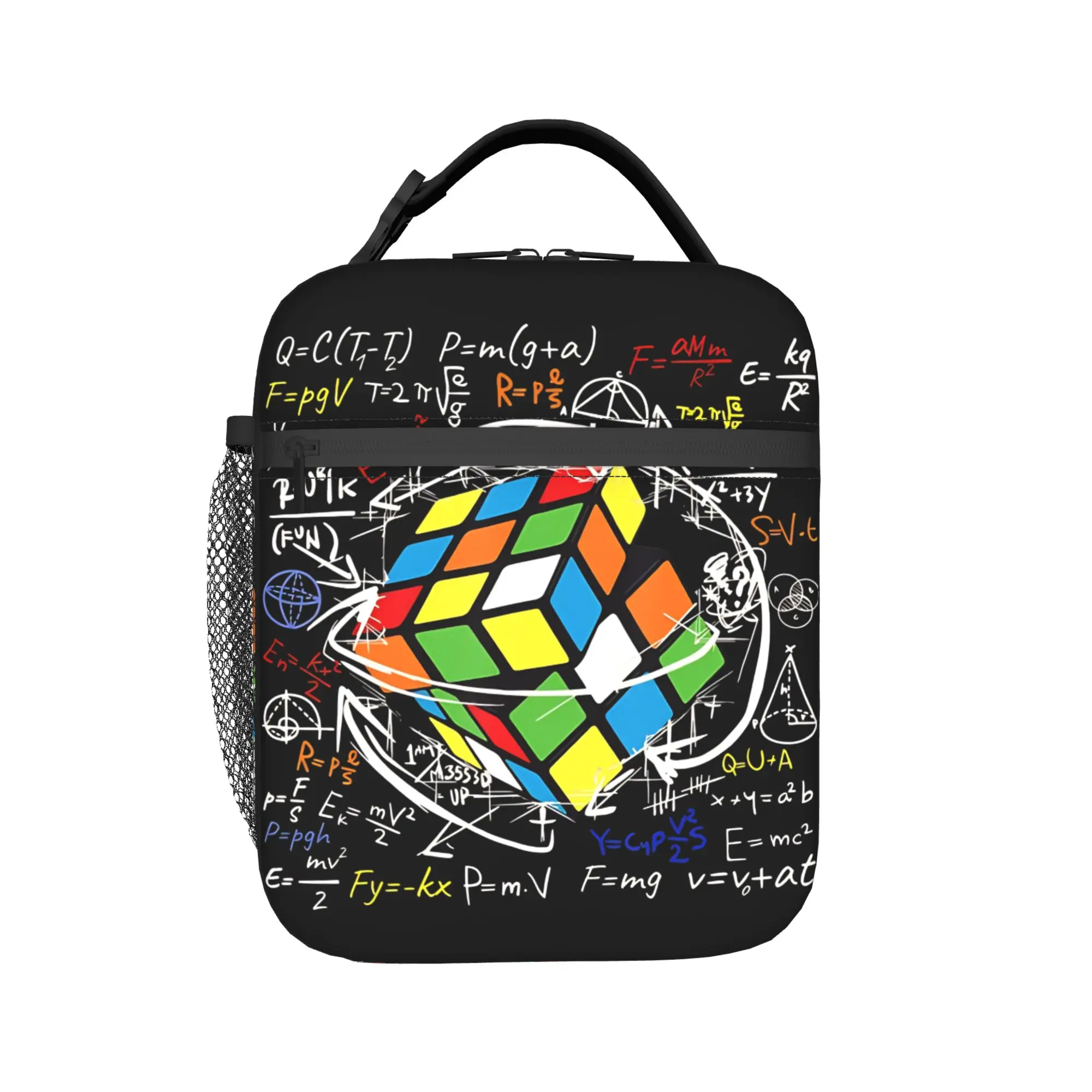 Math Lovers Player With Speed Lunch Bag Travel Lunch Box For Child  Vintage Designer Thermal Lunch Bags Convenient Cooler Bag