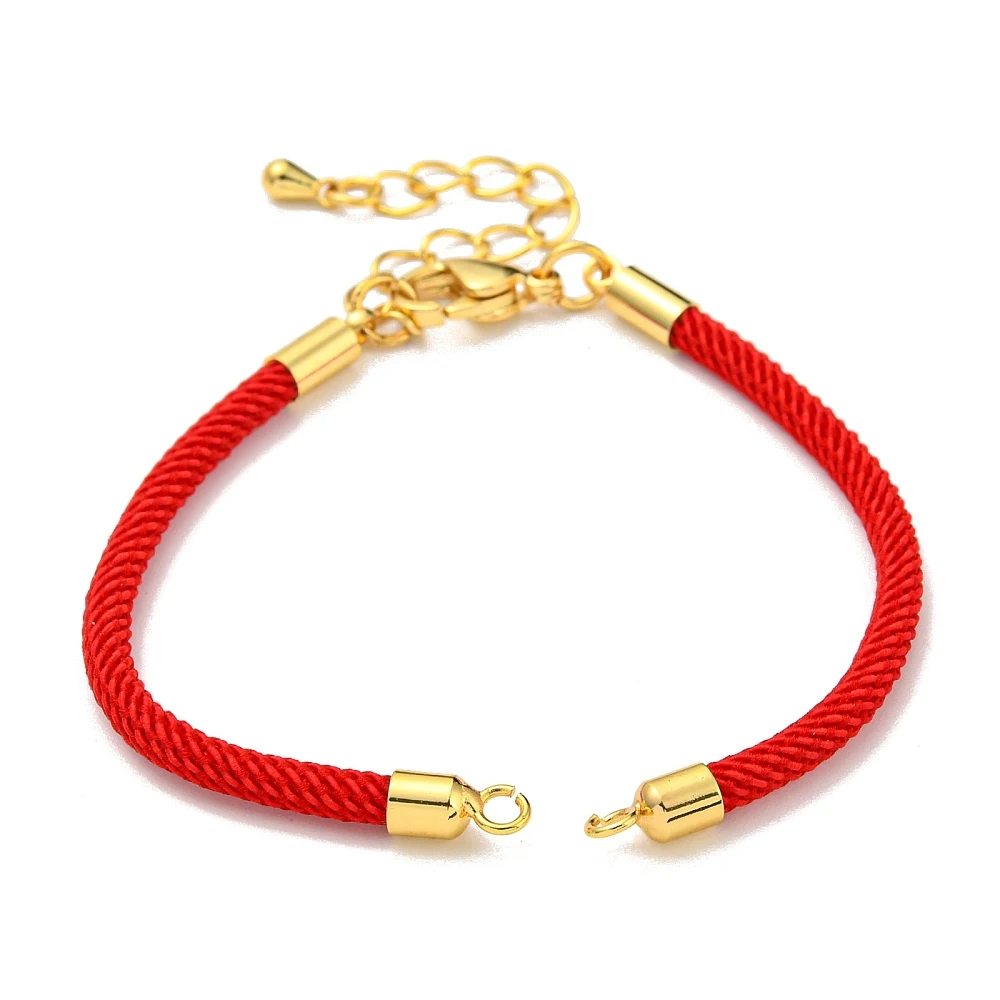 PandaHall 20-teiliges Nylon-Armband-Set, umweltfreundliche Messingbeschläge mit Karabinerverschlüssen für die Herstellung von DIY-Schmuckarmbändern – Detail 6