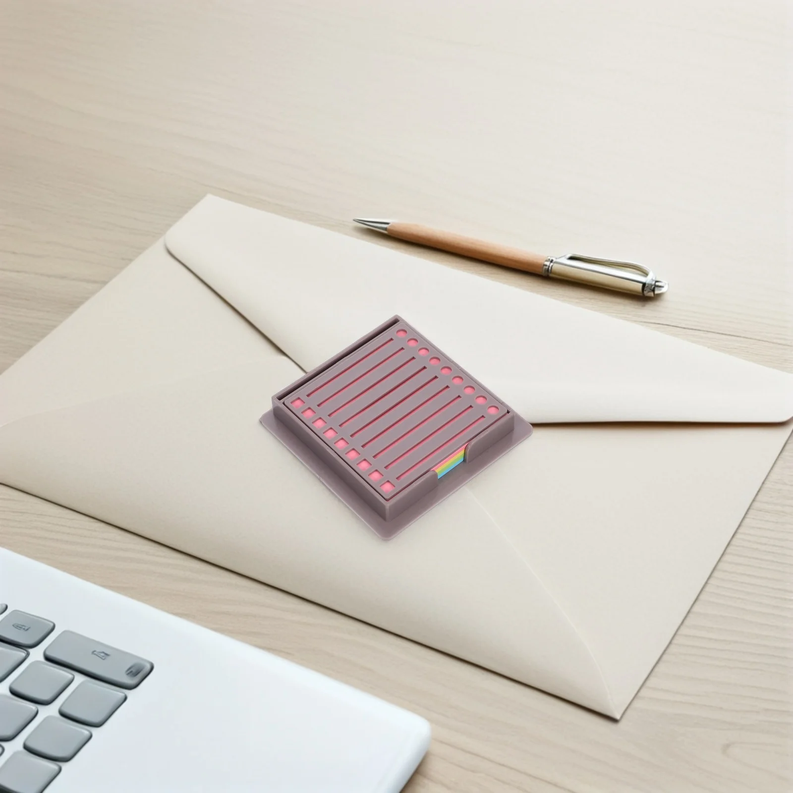

Memo Pad Dispenser Holder for Desk Notepad Storage Box ganizer Template Office School Supplies Dark Grey