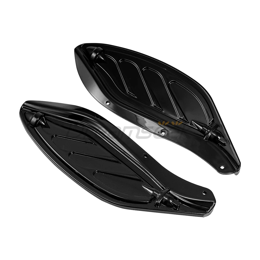 Fairing Air Deflector Side Windshield for Harley Touring Street Glide FLHX Classic 1996-2013 Motorcycle Black Side Wings Shield