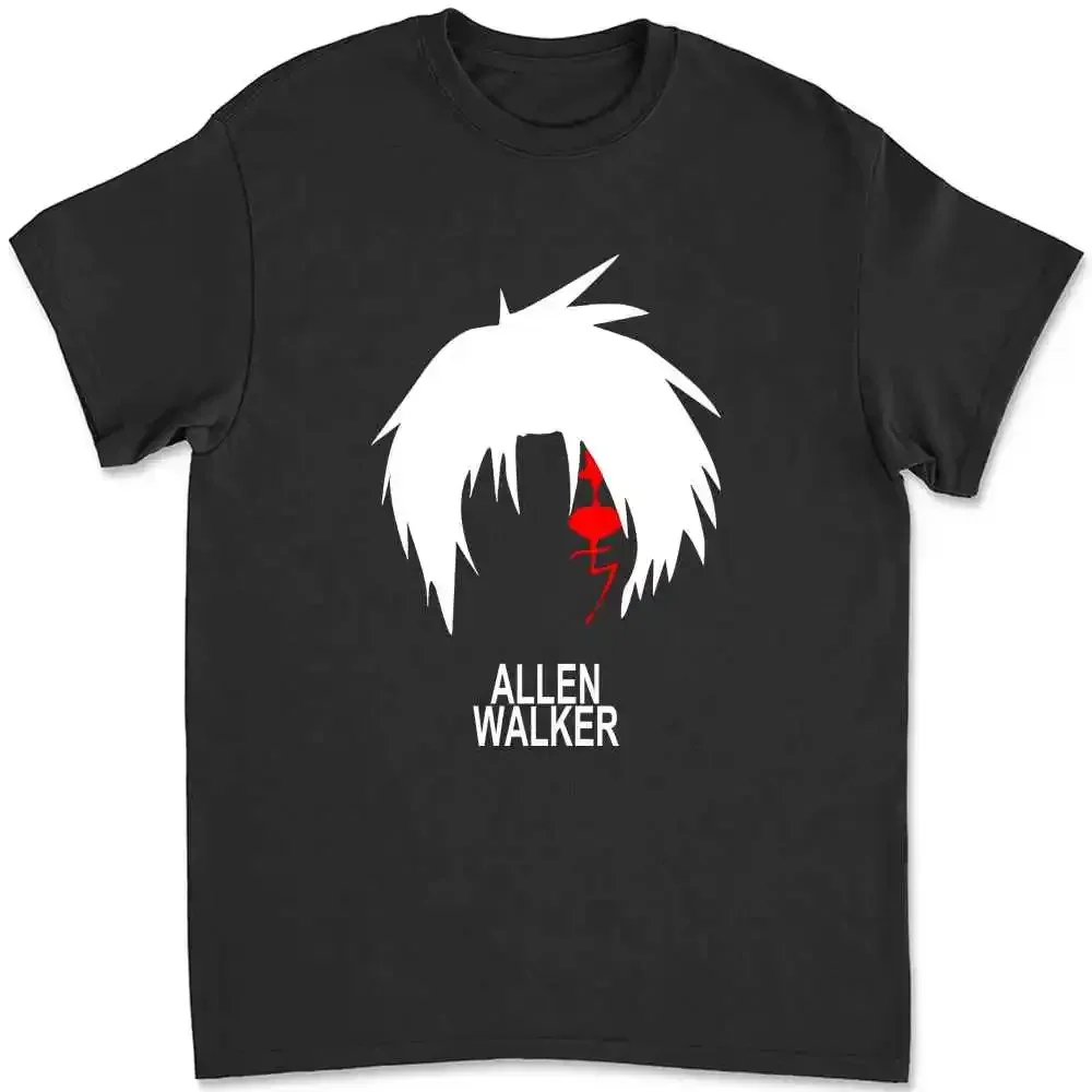 Allen Walker D gris hombre Anime Manga camiseta ZF6K
