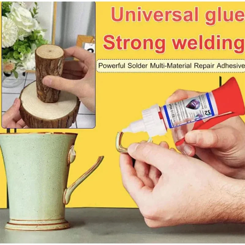 2PC 50ml Universal Sealer  Welding Oily Liquid Welding Repair Glue Adhesive Powerful Filler For Metal Leather Porcelain