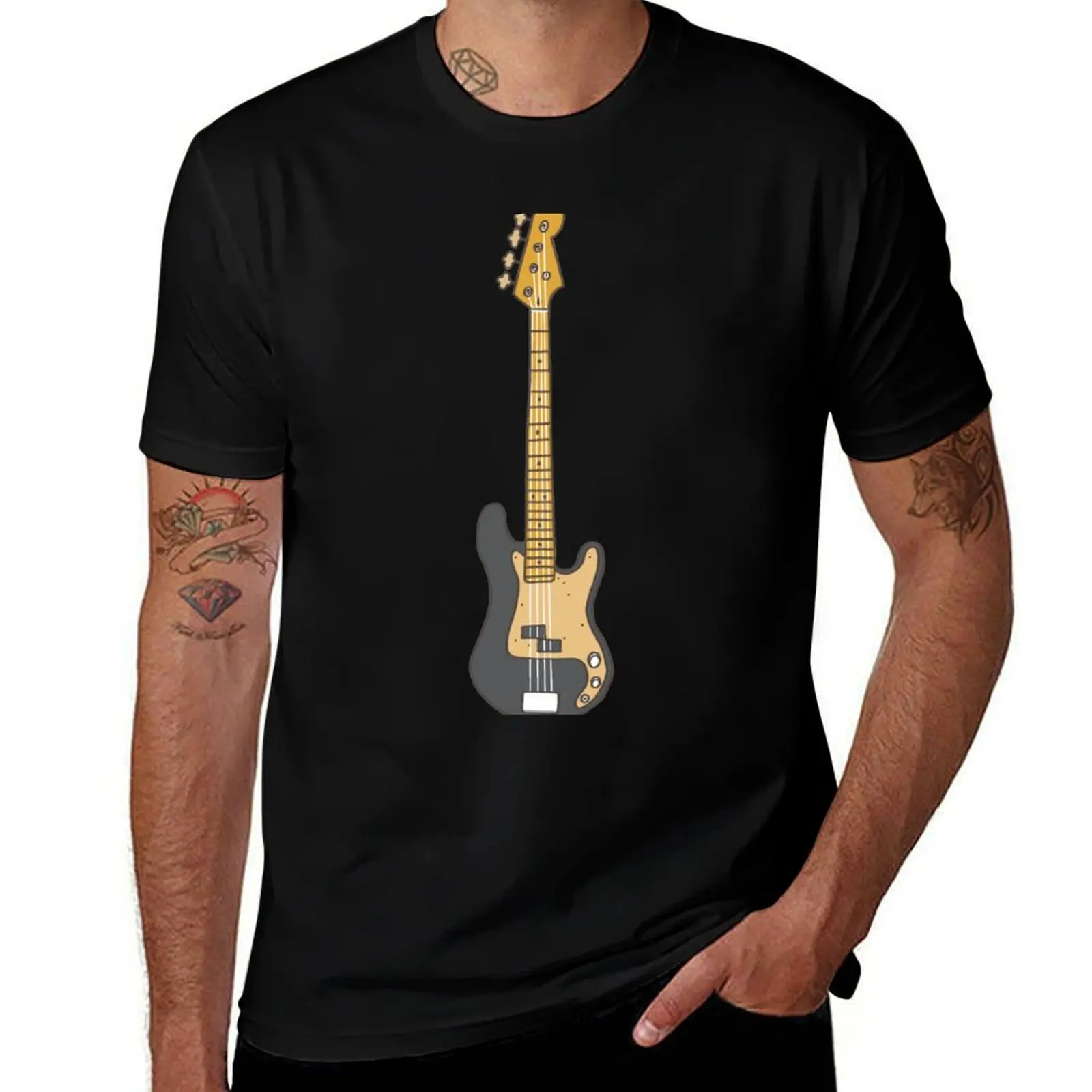 Goldie Bass Gitar of Day6’s YoungK T-Shirt Active Sports Short Sleeve Cotton Shirt