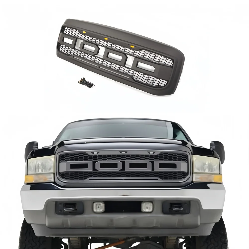 Parrillas de carreras para automóvil aptas para Ford F250 1999 2000 2001 2002 2003 2004 rejilla Abs accesorios para automóvile