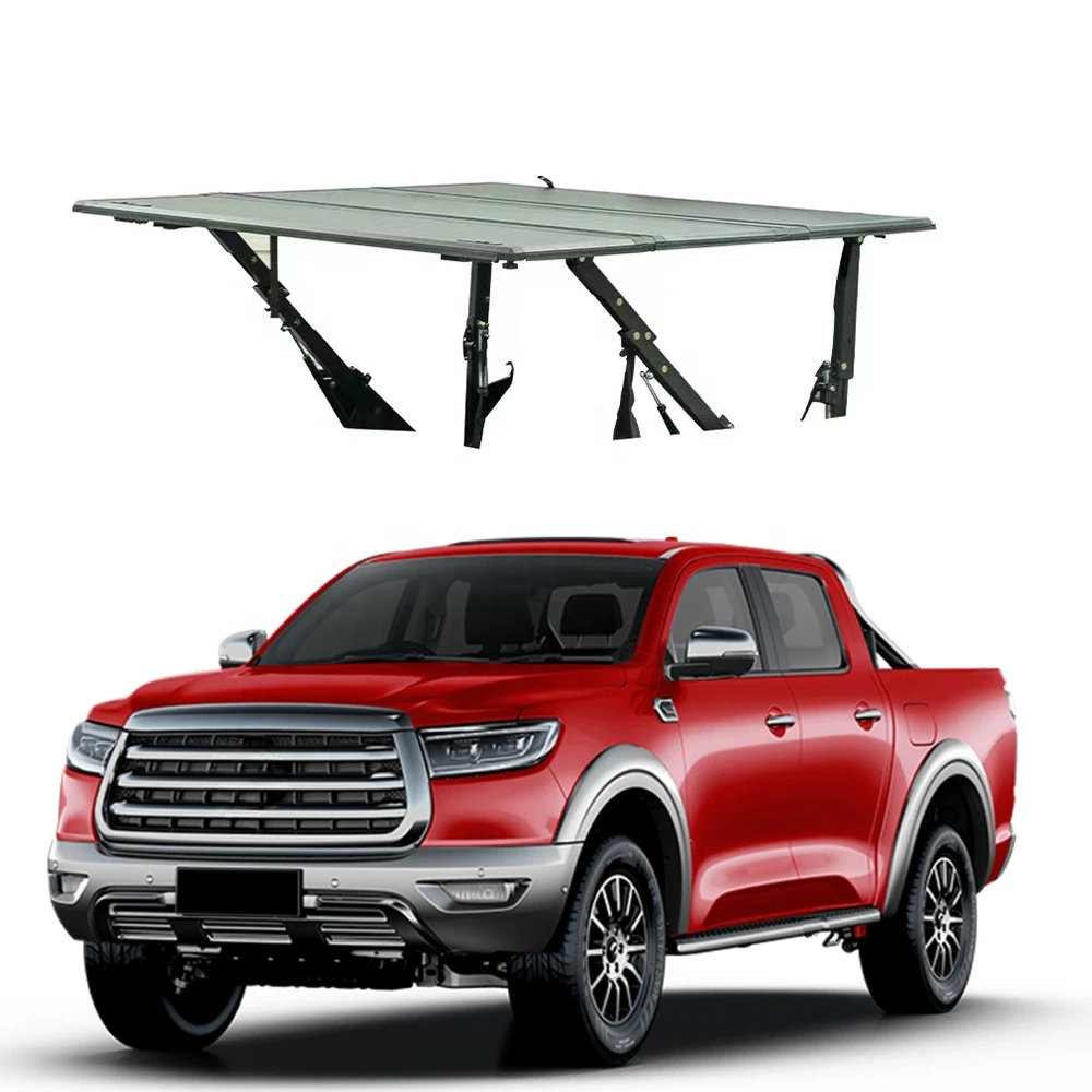 pickup tonneau cover Hard Aluminum Lift-up tri-fold bed cover For great wall poer cannon Motor Fengjun 4/5/6 Ford