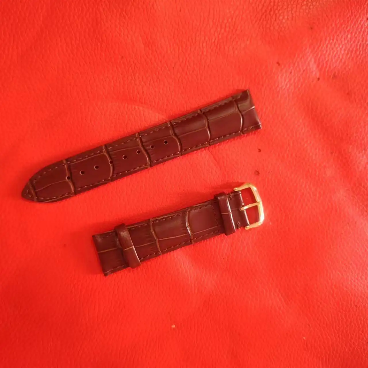 

19mm 20mm 21mm 22mm Genuin Leather Band Black Brown Watch Bracelet With Pin Buckle