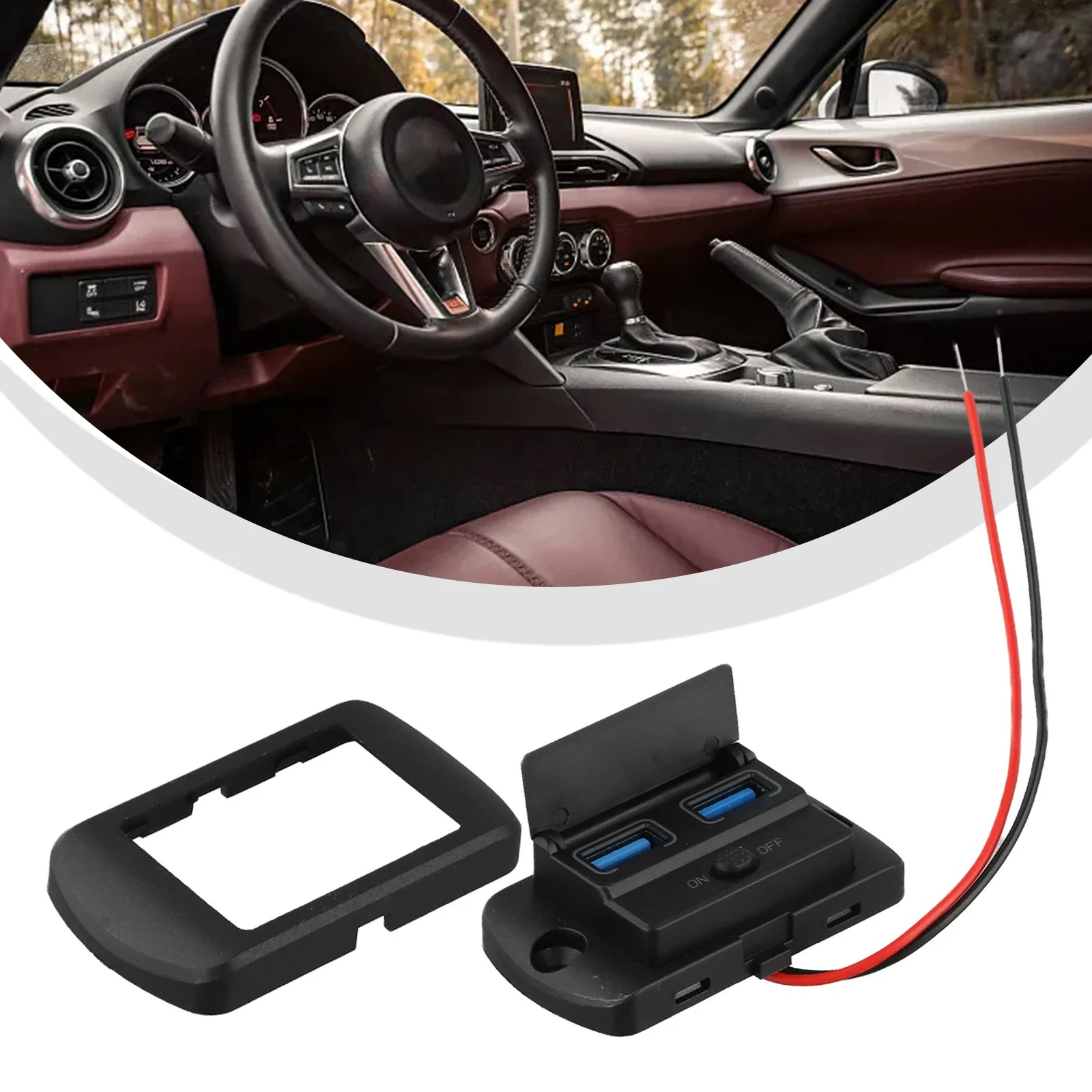 12v Fast Car Charger Onboard Power Supply 12V USB Car Charger Advanced Charging Capabilities Over Temperature Protection