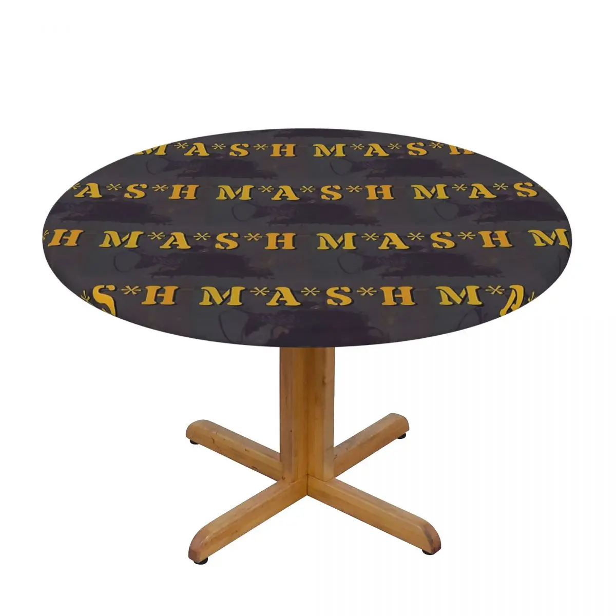 Mash 4077 4077th Hawkeye Kinger Alan Alda War Waterproof Round Tablecloth Oilproof Table Cloth Kitchen Events Dining Table Cover
