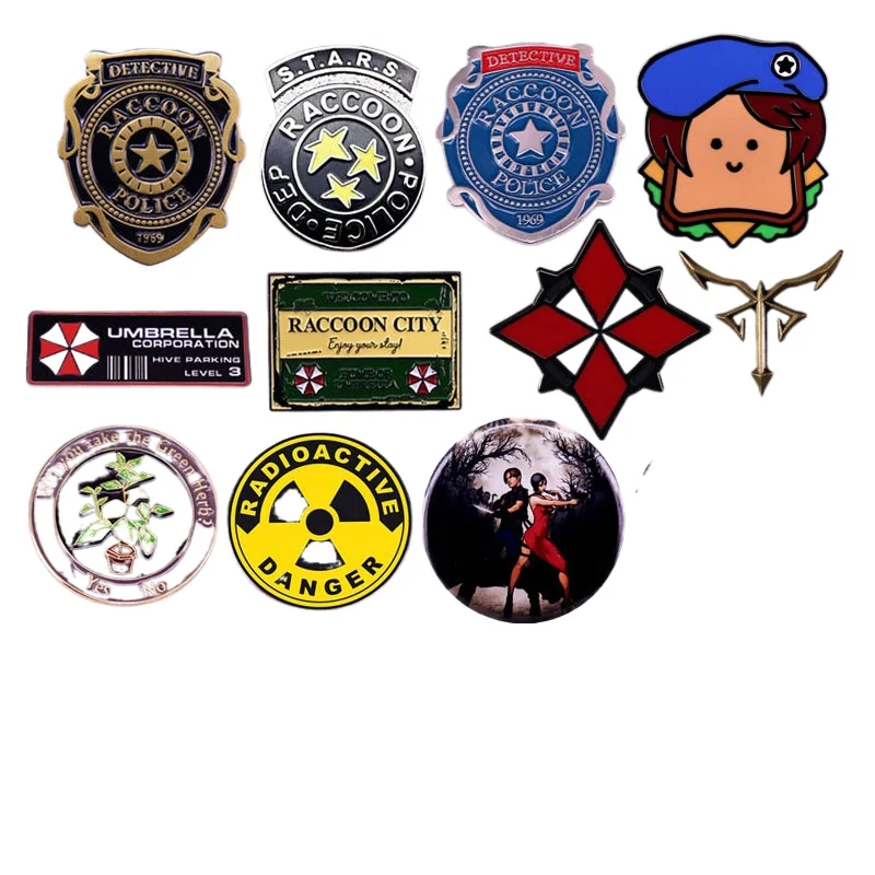 Vintage Metal Brooch Creativit Game Enamel Pins Clothes Badges Backpack Decoration Lapel Accessories Fashion Boutique Medal Gift
