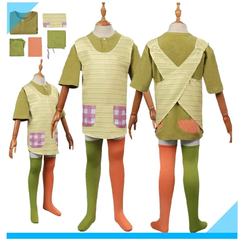 

Костюм для косплея Longstocking, детское платье с героями мультфильмов для девочек, топы, фартук, шорты, колготки, наряды, карнавальный костюм на Хэллоуин, ролевая игра, праздничный костюм