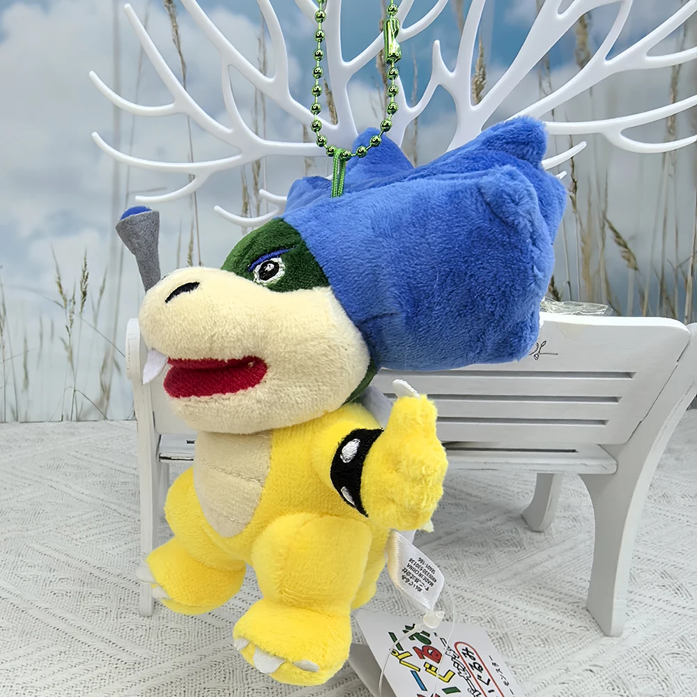 Super Mario Bros. Ludwig Koopa 4 "Peluche Chaveiro Pingente, 3D World Bowser's Fury Odyssey Saco de Brinquedo de Pelúcia Chaveiro charme