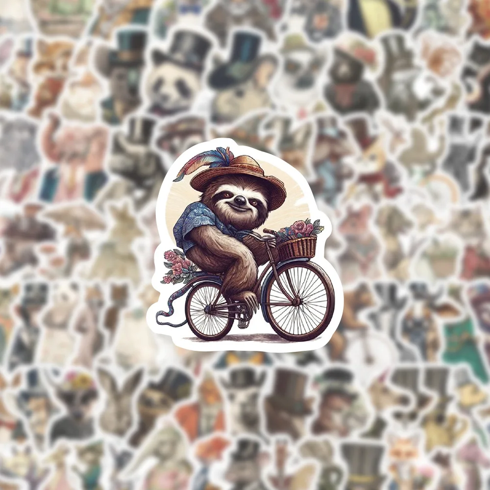 10/30/50/100Pcs Cartoon Dier Konijn Neushoorn Beer Sticker Retro Cool Graffiti Waterdichte Sticker Diy Laptop Motorfiets Sticker