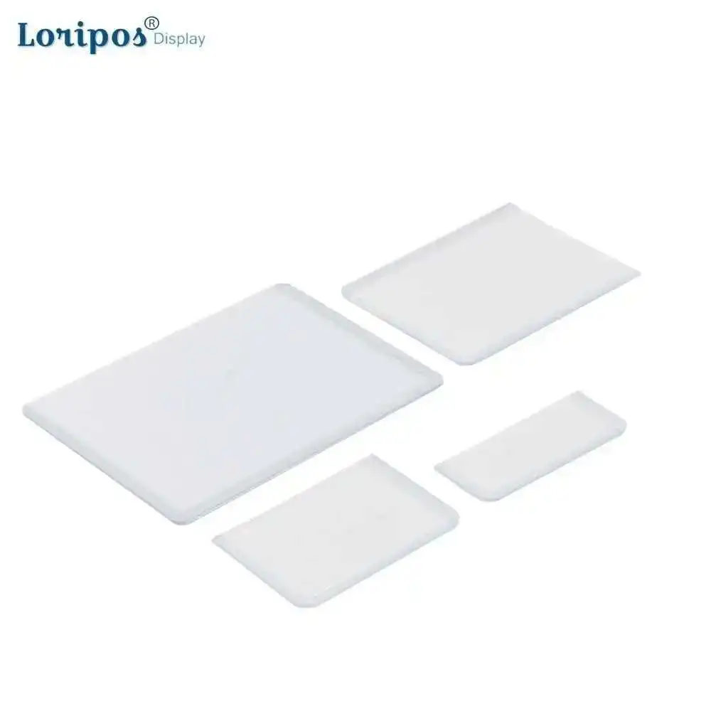 حقيبة حامل مكان البطاقة ذاتية اللصق من البلاستيك الصلب شفافة #5