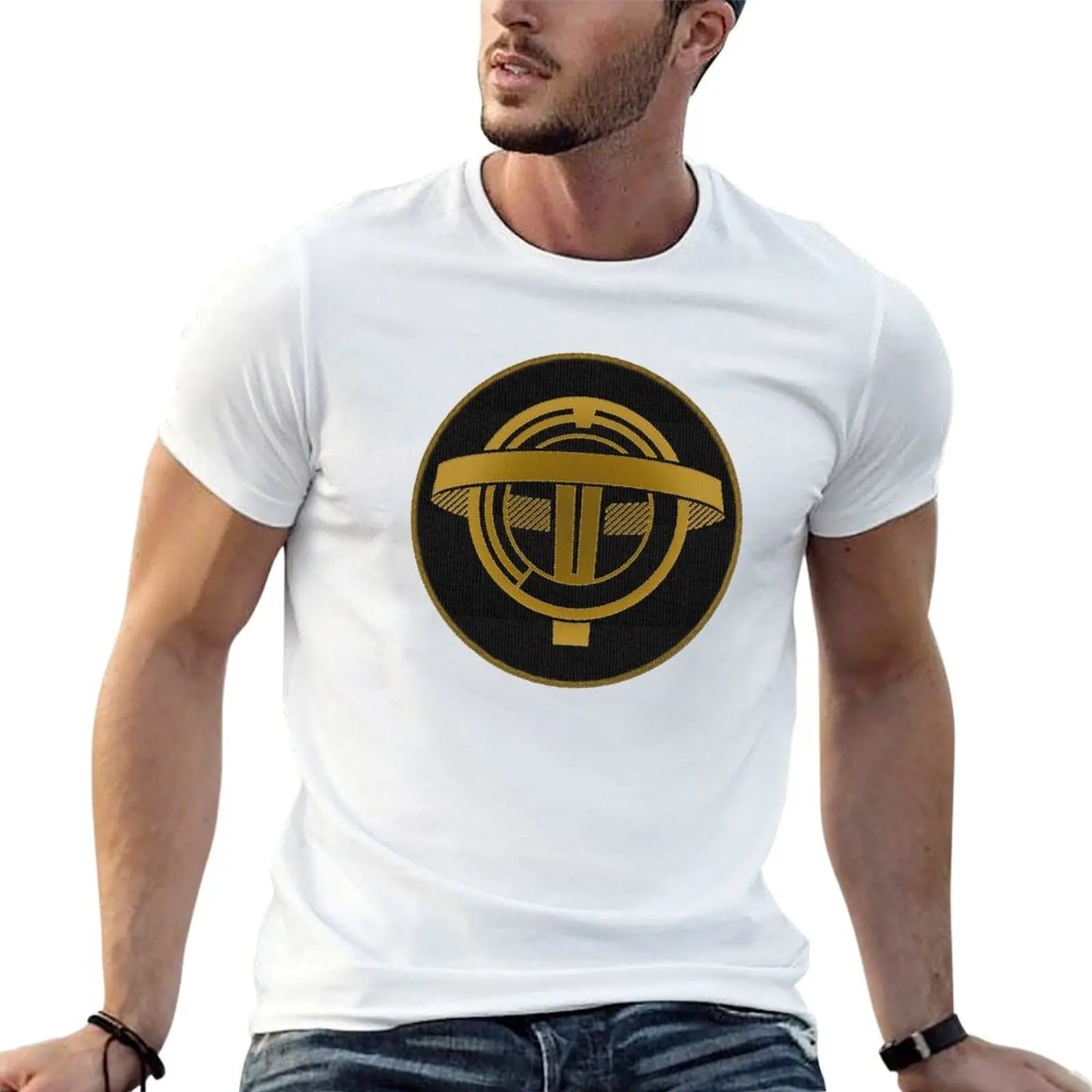 Camiseta TranStar Industries Patch Prey con parche bordado, camiseta de hombre, camiseta de lujo para hombre, 100% algodón, camiseta de marca de lujo.