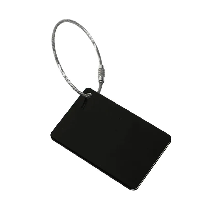 Étiquette de bagage en aluminium, accessoires de voyage, étiquettes nominatives de bagage, porte-étiquette d'adresse de valise, personnalisé pour sangle de bagage de voyage