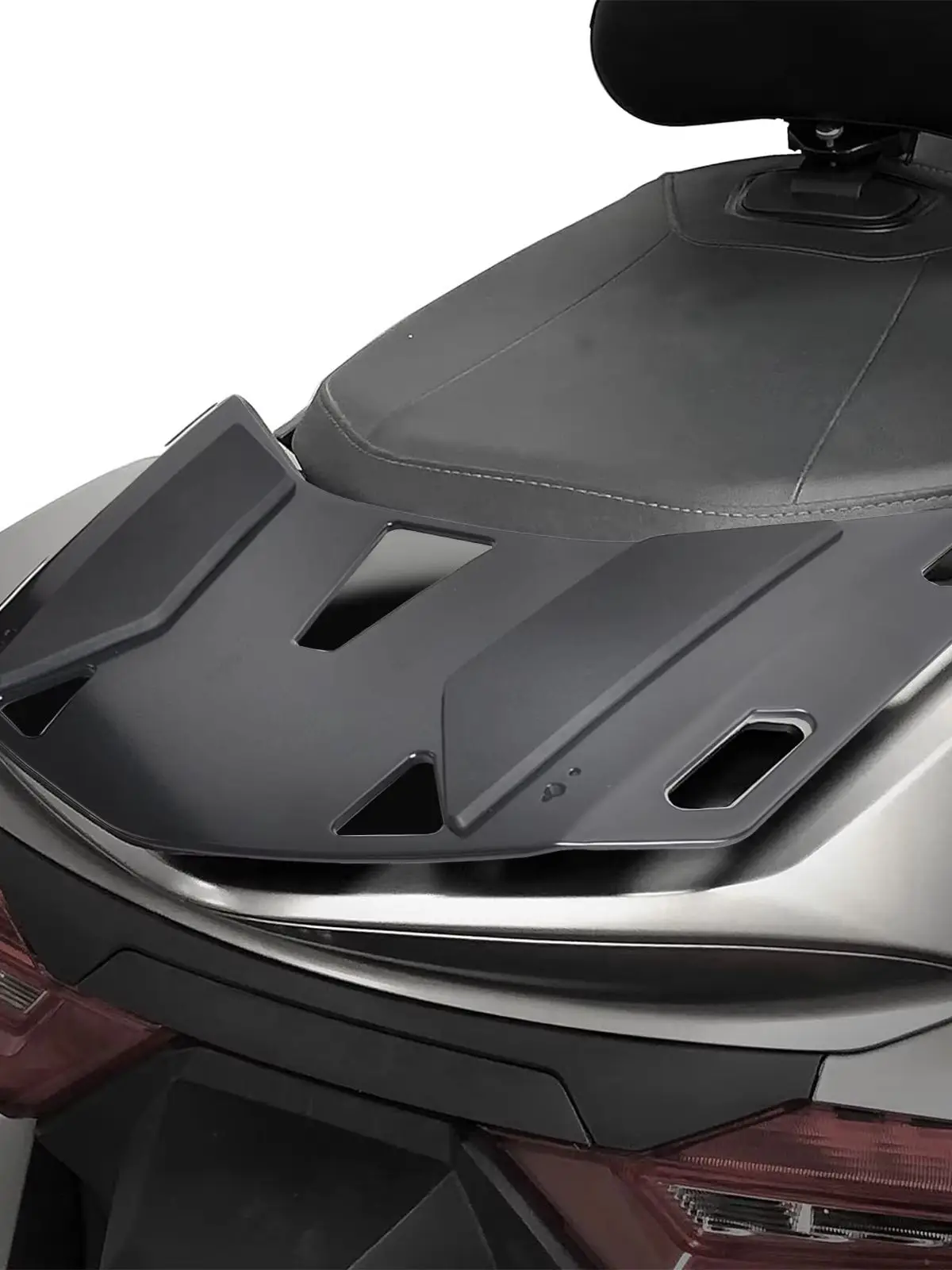 Paniczna rama bagażnika bagażnik tylny bagażnik dla pasażera złote skrzydło Honda GL1800B F6B 2018-2023 ze stopu aluminium czarna — zdjęcie 2