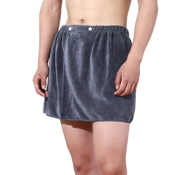 Men's Sexy Shorts Bathrobe Bath Towel Soft Side Open Pajamas Towel Thick Swimming Soft Beach Shower Culottes 18+ Adult Pajamas