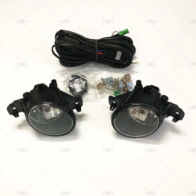 1Set Auto Voor Mistlicht Montage Met Schakelaar Bedrading Cover Kit Voor Nissan Maart/Micra 2013 2014 2015 2016 12V 55W Met H11 Lampen