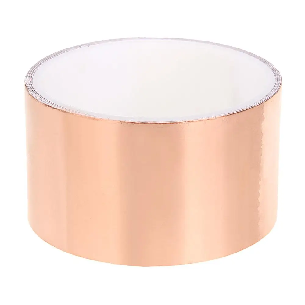 Copper Foil Shielding Tape Conductive Repair Roll for Electrical Noise Reduction and Guitar Pickguard Shield