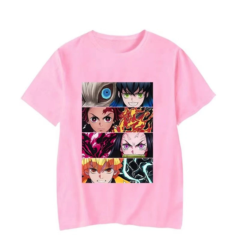 2026 New Year Hot Selling Anime Kamado Tanjirou Kamado Nezuko Hashibira Inosuke Agatsuma Zenitsu Printed Men's T-shirt