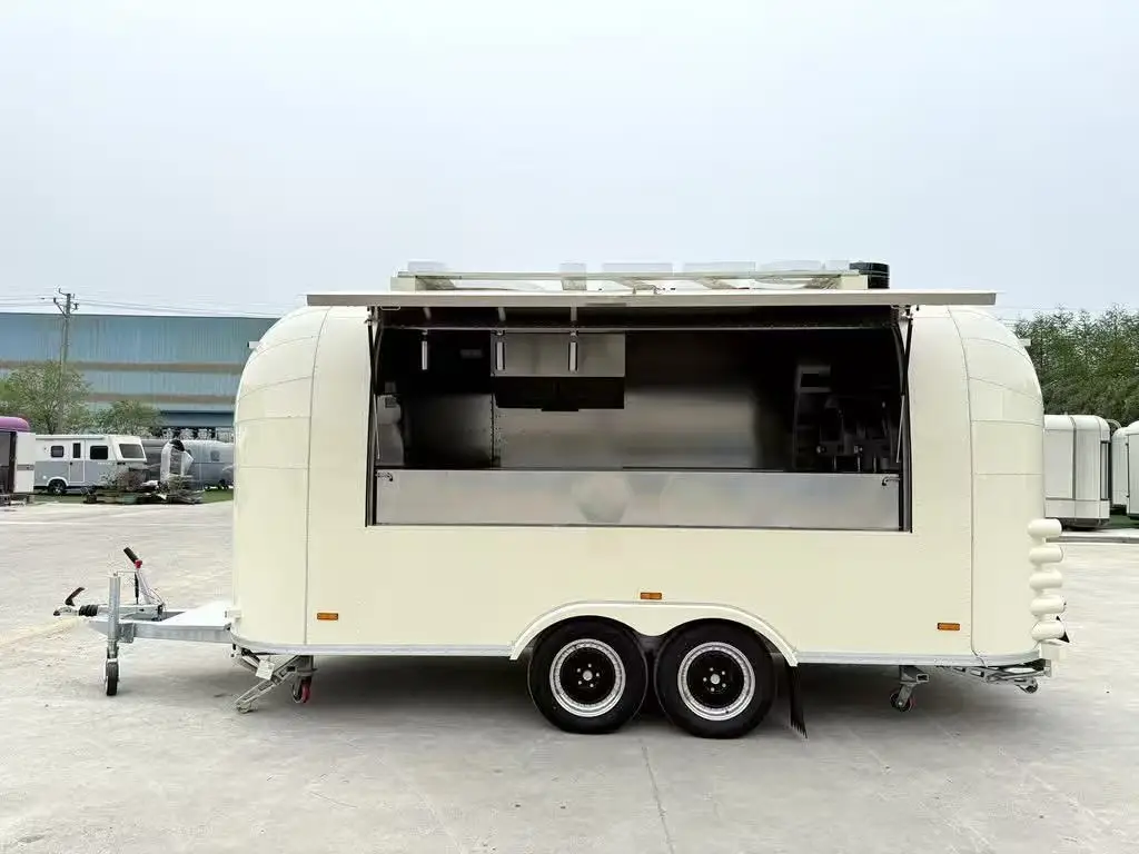 DOT EEC Coffee Popcorn Cart Mobile Bar Trailers Carritos Foodtruck Food Truck Manufacturing Fully Equipped Food Trailer