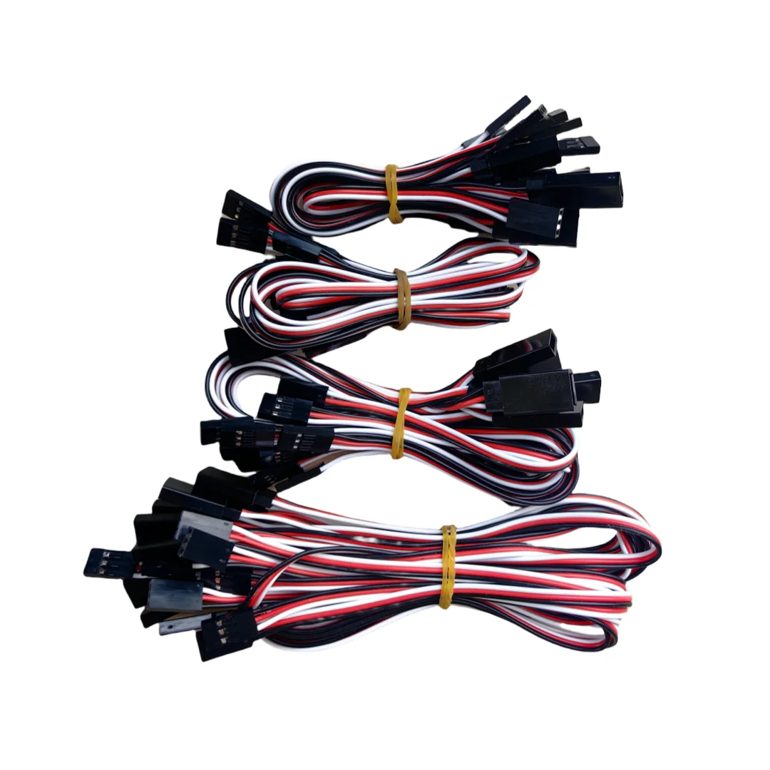 10 قطعة 100 مللي متر 150 مللي متر 200 مللي متر سيرفو تمديد الحبل 300 مللي متر 500 مللي متر ذكر إلى أنثى 10 سنتيمتر سلك من الرصاص المؤازرة ل RC Futaba JR موصل