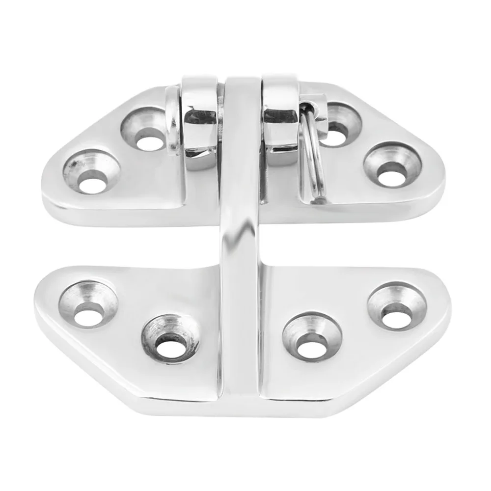 Hardware 316 Stainless Steel Marine Boat Hinge Heavy Duty Silver Removable Pin Hinge Removable Boat Door Hinges Outdoor Use