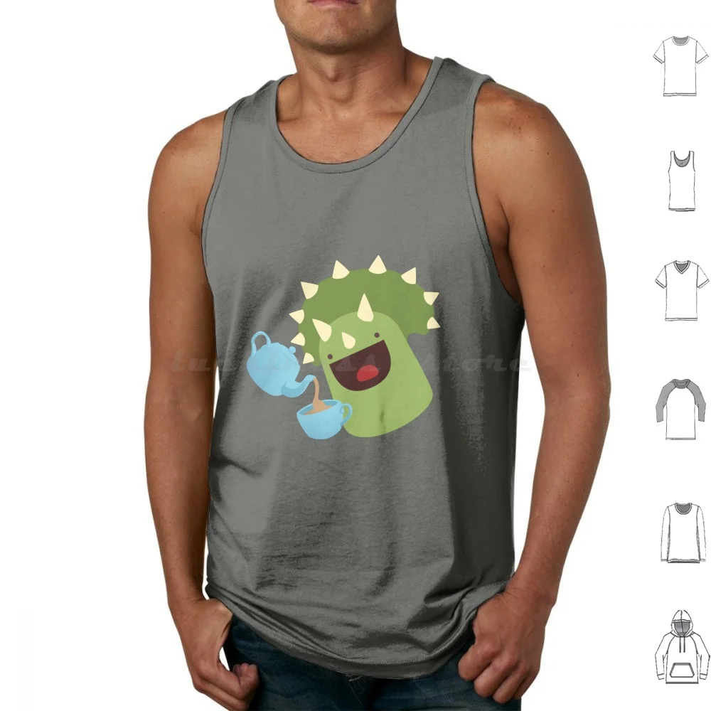 

Tea-Ceratops Tank Tops Vest Sleeveless Tea Triceratops Dinosaur Cake Tea Ceratops Cakeosaurus Tri Ceratops Smile Happy Like