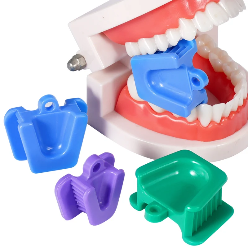 

2pcs Dental Occlusal Pad Mouth Prop Rubber Silicone Bite Blocks Intraoral Supporting Device Lip Retractor Oral Hygiene Care Tool