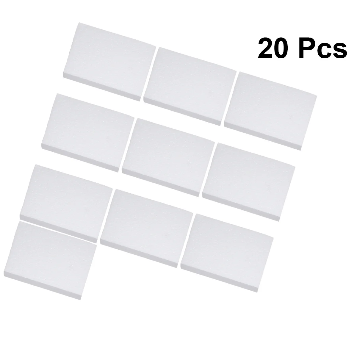 20Pcs White Foam Sheets Shock Absorption Anti Pressure Packaging Blocks Carton Filling Boards for Home Shop