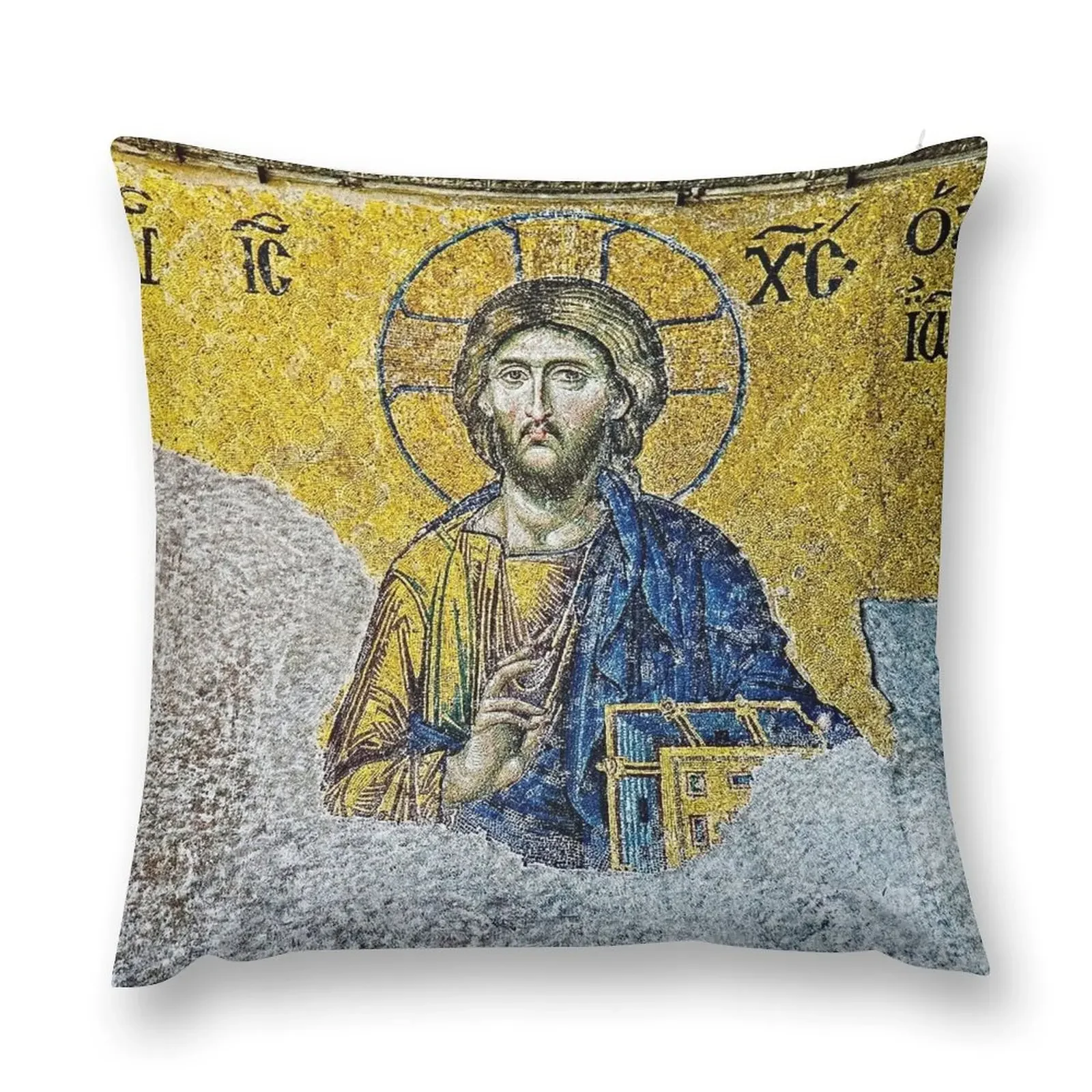 Jesus Christ Byzantine Mosaic Hagia Sophia Throw Pillow Pillowcases Cushion Cover Luxury pillow