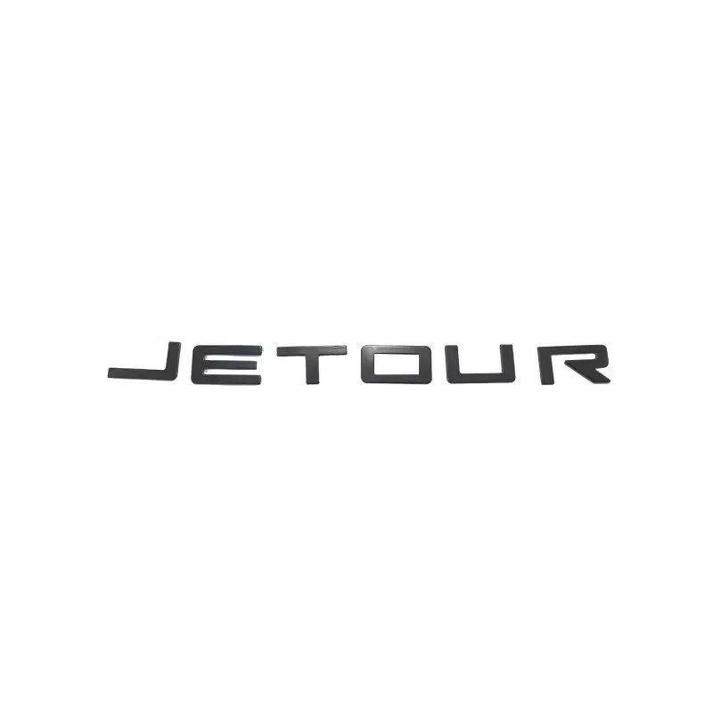 For Chery Jetour T2 Front Rear Logo Black Sticker Shining 1pc