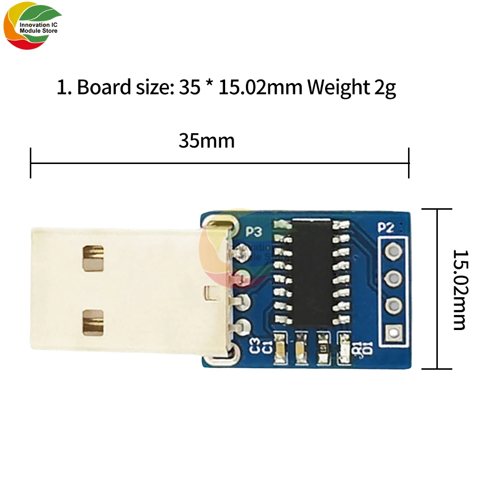 CH9329 Module UART/TTL Serial Port to USB HID Full Keyboard Mouse Driver-Free Game Development Box