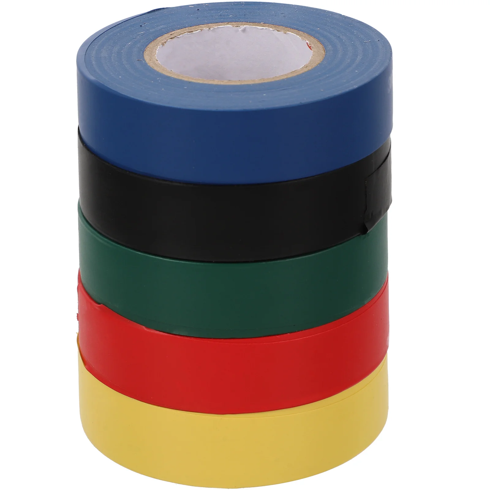 

5pcs Pvc Insulating Tape Heat Resistant Electrical Tape Drumstick Waterproof Fire Retardant Multi-Color Wire Wrap For Home