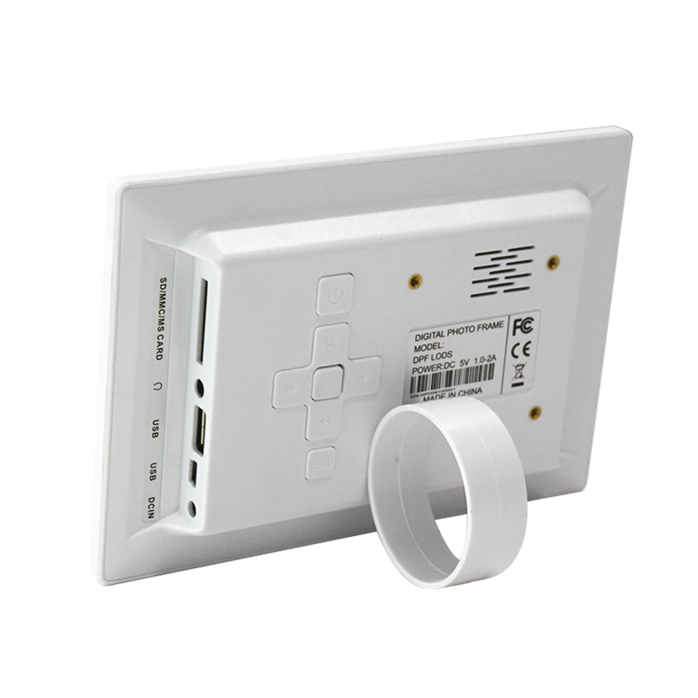 إطار صور رقمي عالي الدقة ، ساعة ، تقويم ، مشغل فيديو ، دعم USB ، MMC ، SD ، بطاقة MS ، صورة ذكية ، أسود ، 7"