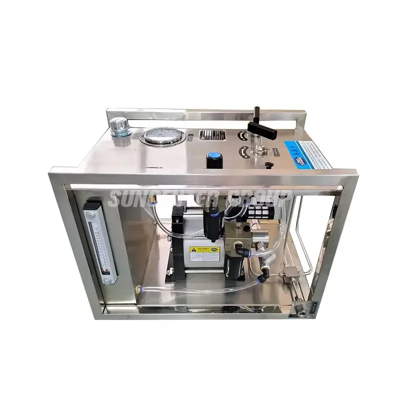 Hydraulic Test Station Air Driven Liquid Booster System