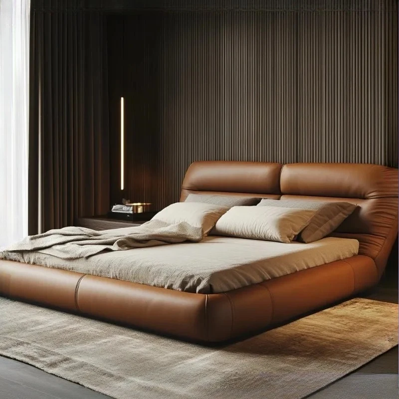 #Full Size Storage 150x200cm Bed Sleeping Double Luxury Minimalist Bed Frame 180x200cm Nordic Fancy Home Bedroom Furniture