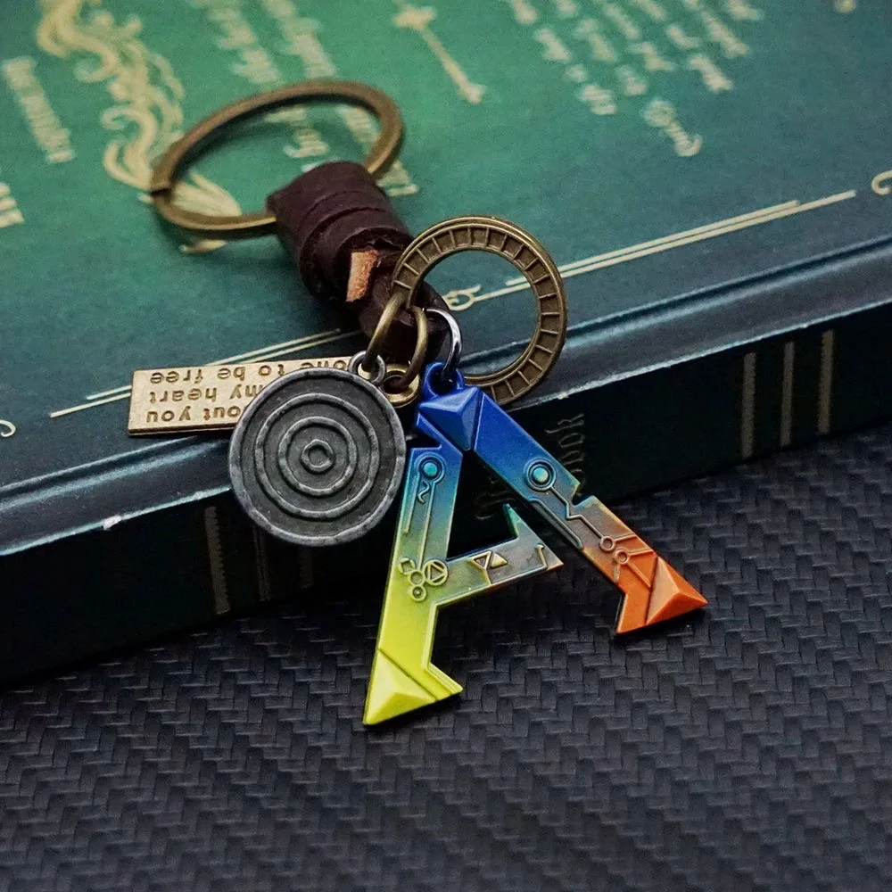 Game ARK: Survival Evolved Keychain Letter A Logo Metal Pendant Keyring For Men Women llaveros Car Bag Key Holder Chaveiro Gifts
