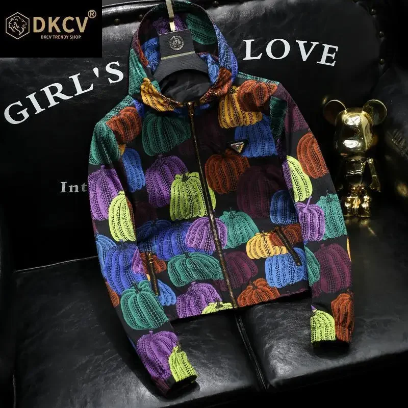 

Мужская куртка с капюшоном, весна-осень, Европейская станция, дизайнерское пальто с высокой чувствительностью, жакет жареной улицы, Новая повседневная мода