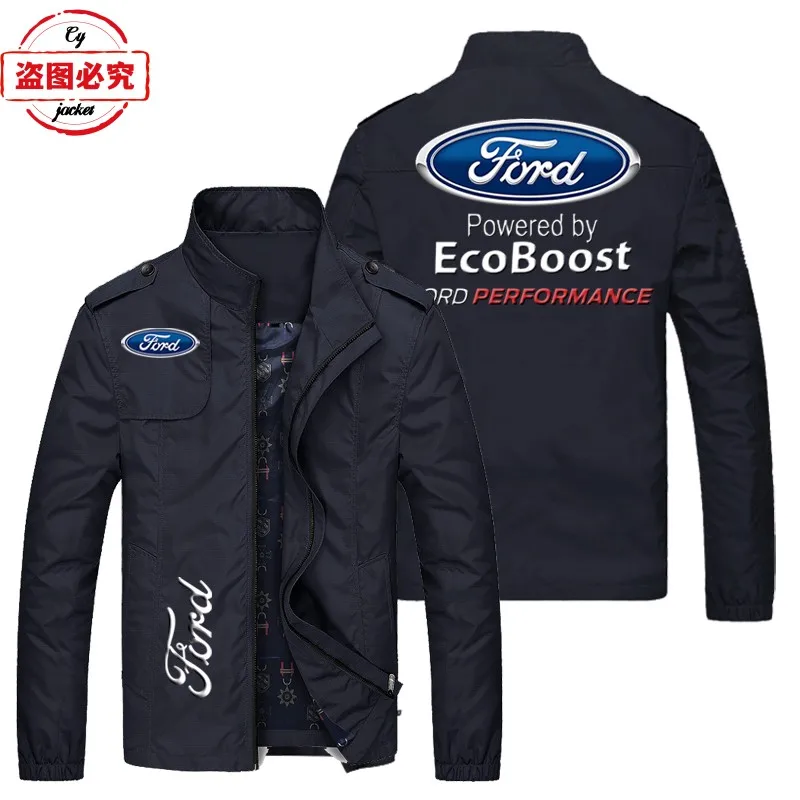 WRC Rally Ford Racing Car Logo Jacket Top Tooling Men's Jacket Ford Team Car Logo Jacket