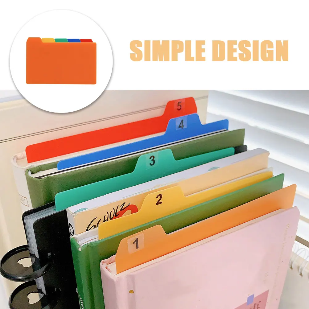 

50 Sheets PP Index Cards Page Dividers Notebook Tabs Page Markers File ganizers Storage Guide Dividers