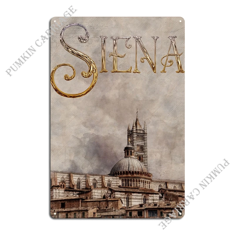 Siena Metal Signs Club Bar Club Design Club Tin Sign Poster