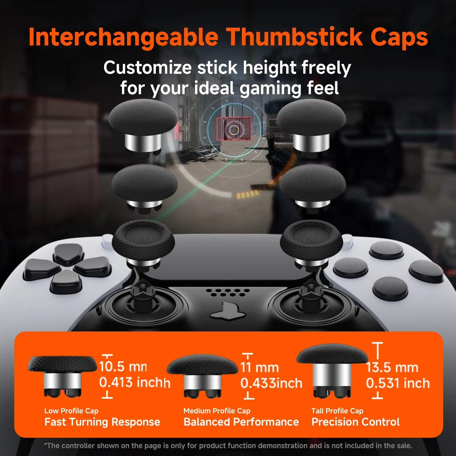 High Precision, No Delay TMR Reluctance Joystick, Suitable for PS5/DS Elite Controller anti Drift Electromagnetic 3D Simulation view 6