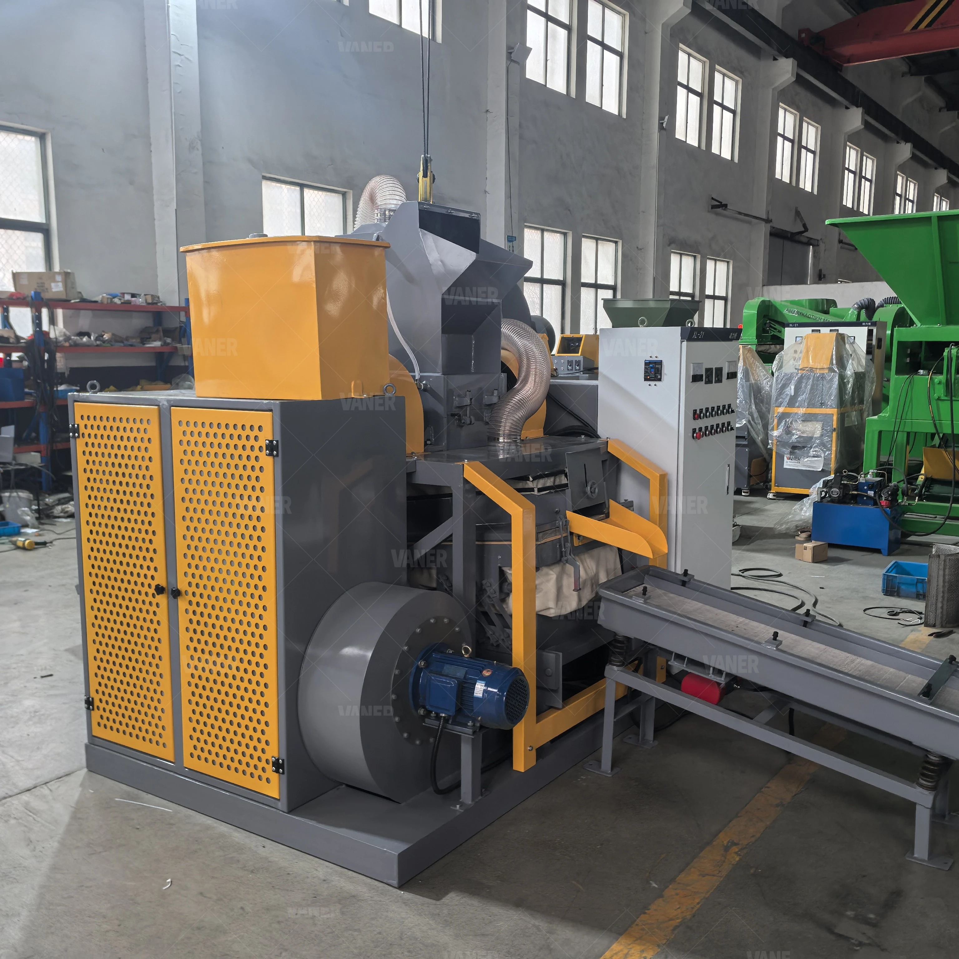Factory Direct Sale Automatic Scrap Cable Separator Machine Copper Granulator Copper Wire Scrap Recycling Machine