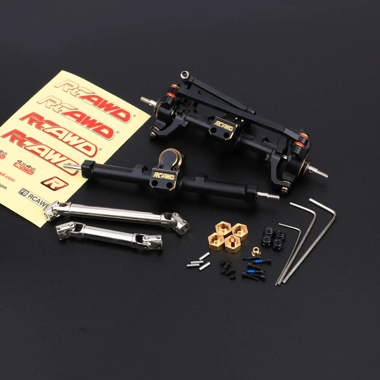 المحاور الأمامية والخلفية المصنوعة من سبيكة كاملة من RCAWD لأجزاء ترقية الزاحف FMS 1/18 Thunder Storm BRONX FJ CRUISER CHEYENNE #3