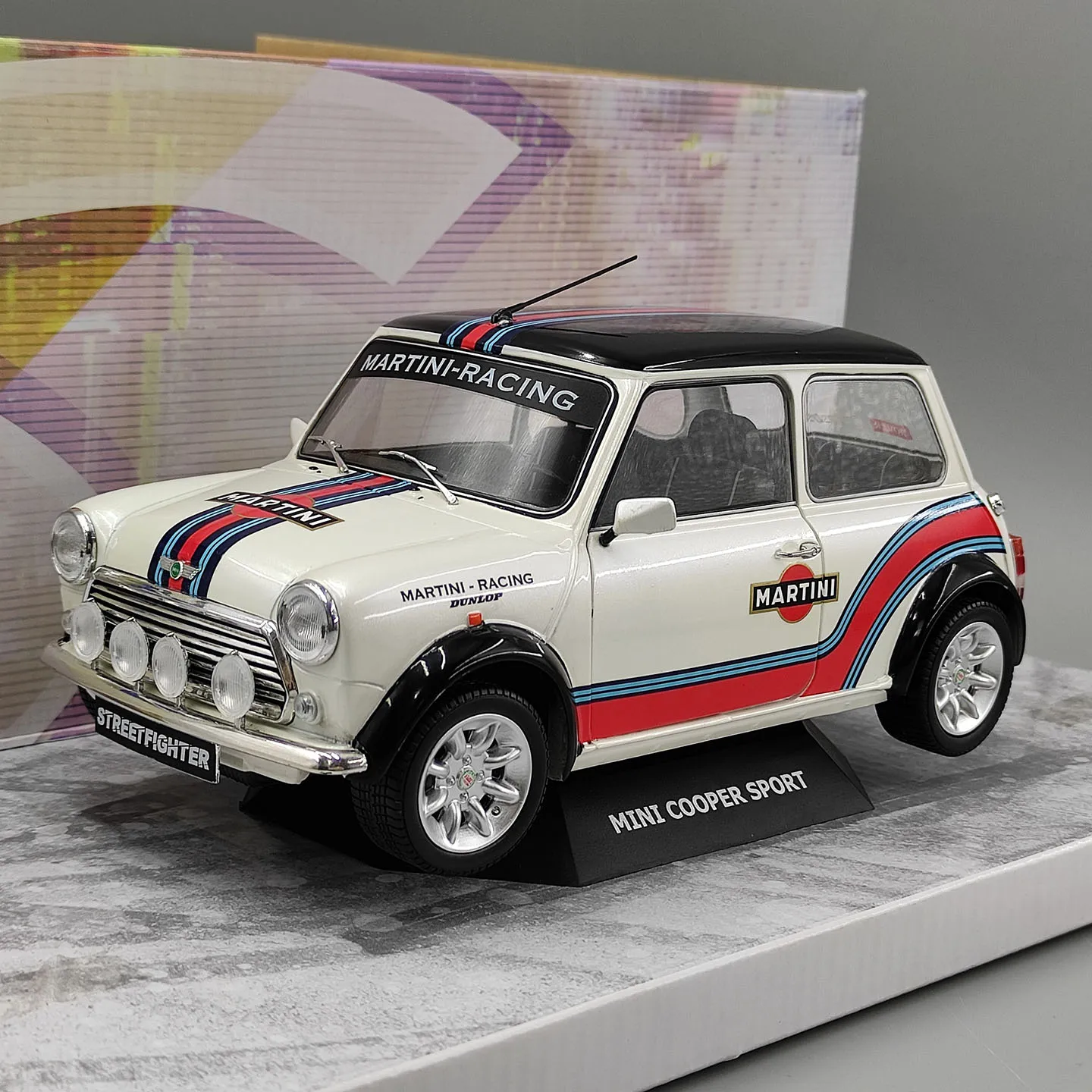 Diecast SOLIDO S 1:18 Scale Mini Cooper Sports Edition 1998 Alloy Car Model