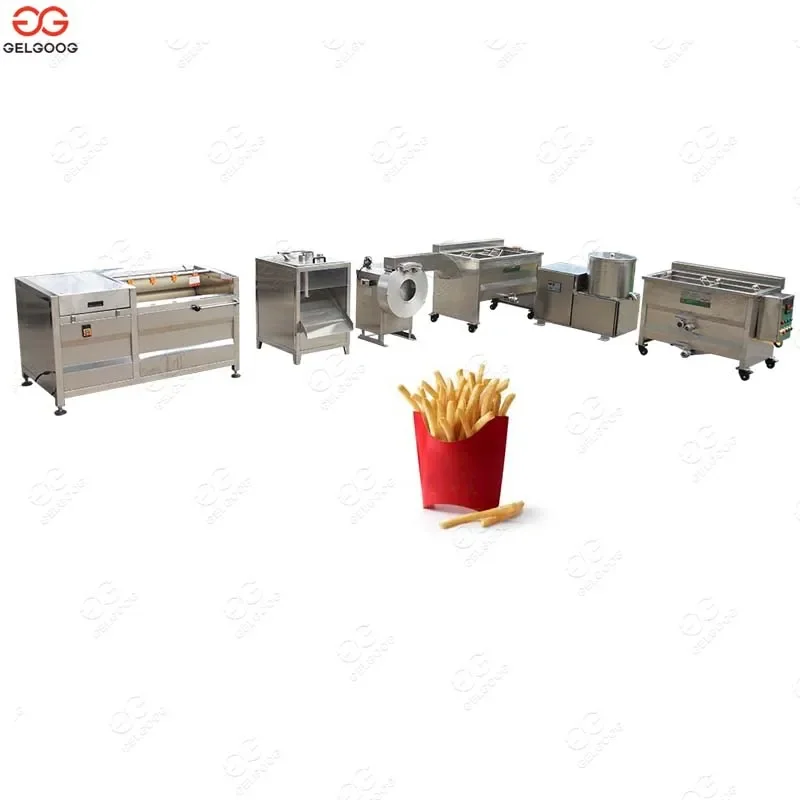 Semi-automatic 100 kg/h fresh potato processing plant potato chip making machine